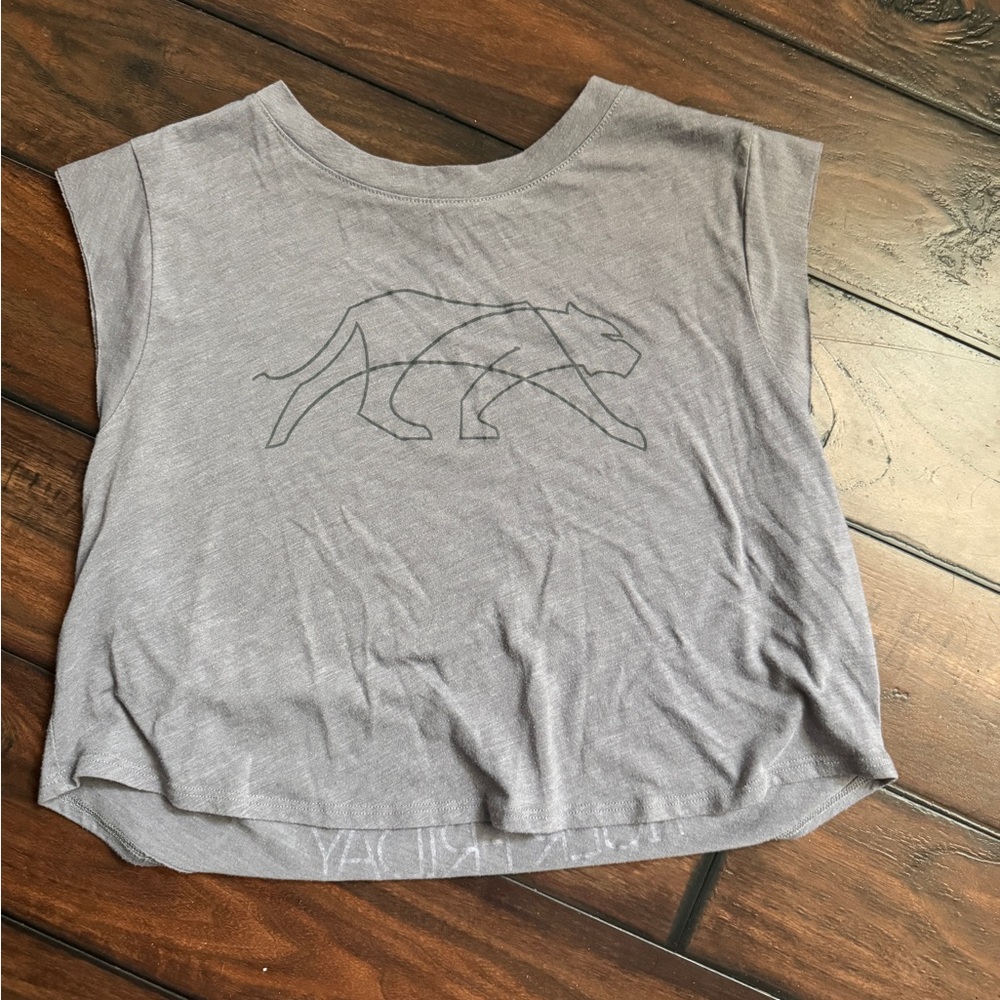 Tiger Friday Gray Sleeveless Top size child medium